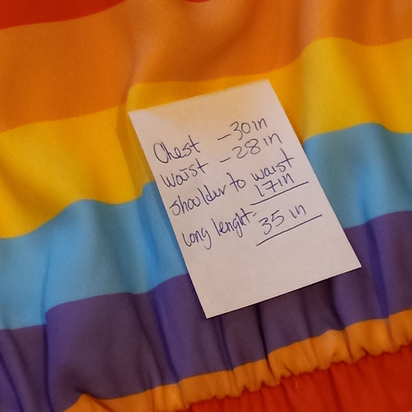 Fantastic Farm Rainbow Woman Dress Size M - Picture 10 of 10